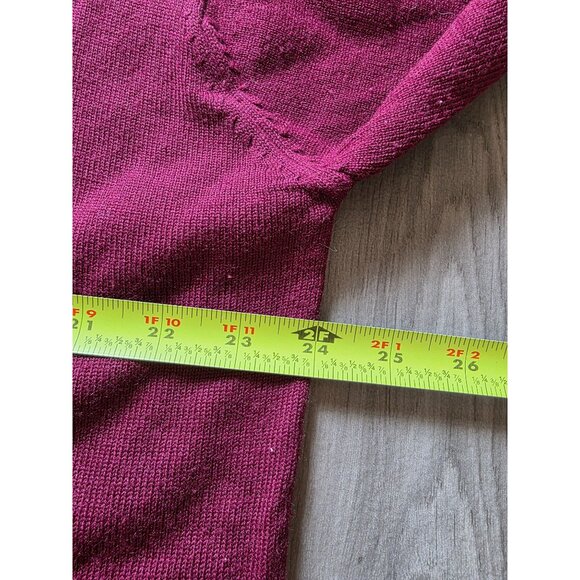 Vintage Outlander Burgundy Button Shoulder Sweater 3x Soft Cashmere Feel - Picture 7 of 7